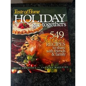 Taste of Home Holiday Get‎ Togethers Cookbook Spiral Bound  Festive Recipes 2008